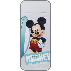 Disney Kinderwagenkussen Mickey Mouse 84 X 33 Cm Katoen Grijs