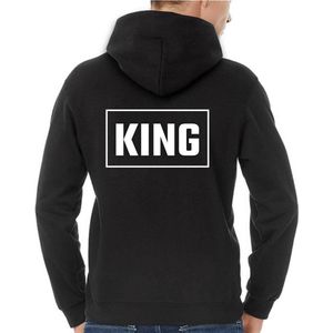 King / Queen Hoodie Rectangle (King - Maat XXL) | Koppel Cadeau | Valentijn Cadeautje voor hem & haar