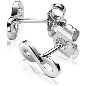 Zinzi zilveren oorknoppen infinity ZIO1065