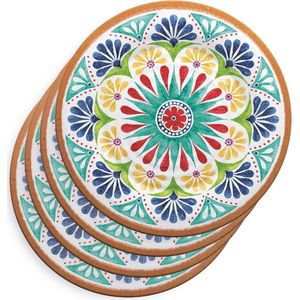 Touch-Mel Porto melamine dinerborden 27 cm - set van 4