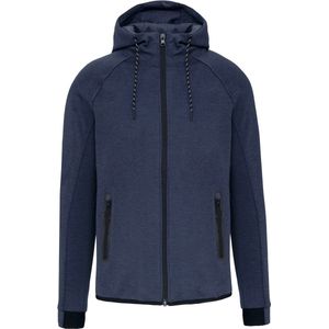 PROACT® Herenjas met capuchon performance PA358 - French Navy Heather - S