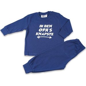 Fun2Wear - Pyjama Opa's Knapste - Navy Blauw - Maat 128 - Jongens