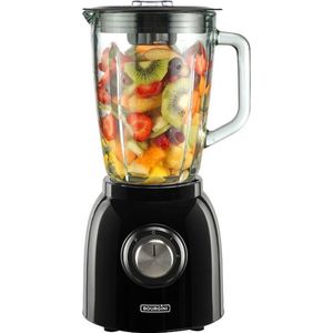 Bourgini Nostalgische Blender Zwart 1,5L - Blender - Transparant - Zwart