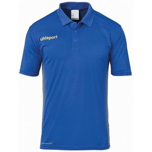 Uhlsport Score Polo Shirt Azuur Blauw-Limoen Geel Maat M