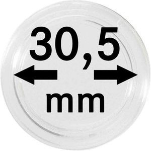 Lindner Hartberger muntcapsules Ø 30,5 mm (10x) voor penningen tokens capsules muntcapsule