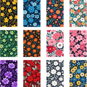 Huurdies 24x Wenskaarten met Biotop Enveloppen Set - Zonder Tekst - Leuke Ansichtkaarten Versturen - Bloemen - 15x10 cm - 300gms Multicard