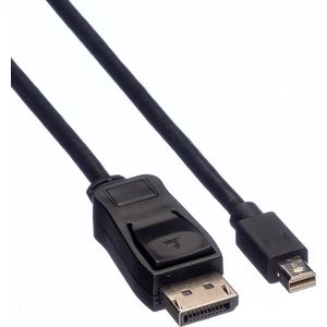 VALUE DisplayPort kabel, DP M - Mini DP M, zwart, 1,5 m