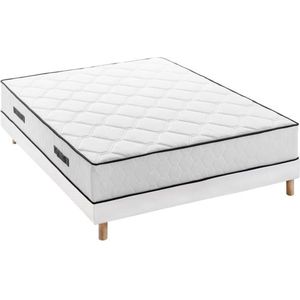 DEKO DREAM Ontspanningsmatras + boxspringset 160 x 200 cm - Veren - 7 zones - 27 cm - Evenwichtig