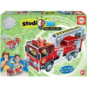 EDUCA - Puzzel - Studio 3D Brandweerwagen