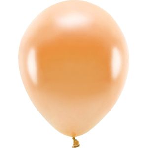 100x Oranje ballonnen 26 cm eco/biologisch afbreekbaar - Milieuvriendelijke ballonnen - Feestversiering/feestdecoratie - Oranje thema - Themafeest versiering