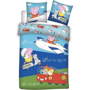 Peppa Pig Dekbedovertrek 100 x 135 cm 40 x 60 cm 100% katoen