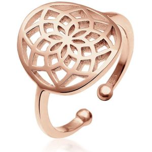 Elli Dames Ring Dames Dromenvanger Boho in 925 Sterling Zilver Rose Goud Geplateerd