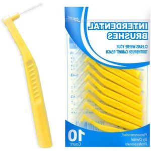 Interdentale Borstels - 10 Stuks | Tandenborstels voor Tussen Tanden en Tandvlees | L-vormig Gereedschap voor Reiniging van Tanden (07 mm)