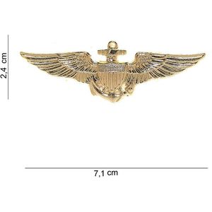 Embleem metaal US navy pilot wing pin