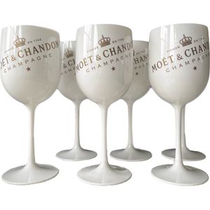 Moët & Chandon Champagneglazen - Wit - 6 stuks