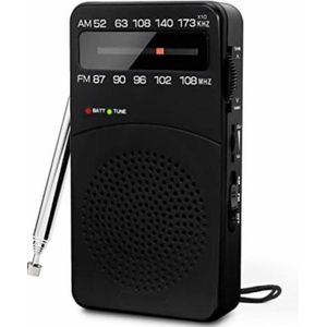 Transistor Radio Op Batterijen - Transistor Radio - Ideaal Voor Kamperen Of Gebieden Zonder Elektriciteit