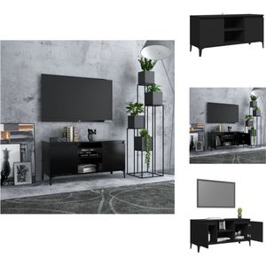 vidaXL TV-meubel Industriële Stijl - 103.5 x 35 x 50 cm - 4 Metalen Poten - Kast