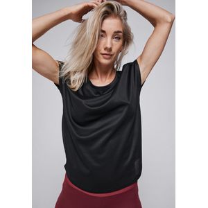 Redmax Sportshirt Dames Perfect Sam - Sportkleding - Geschikt voor Fitness en Yoga - Dry Cool - Korte Mouw - Zwart - M
