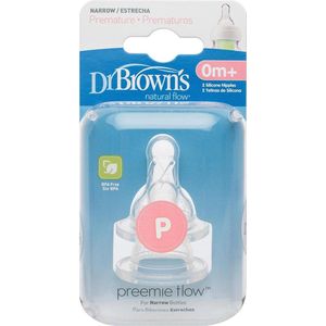 Dr Browns Flesspeen Preemie Flow 0m+ - 2 Stuks