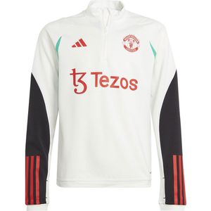 Adidas Manchester United Fc 23/24 Tiro Junior Jas Training Wit 15-16 Years