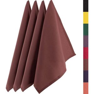 katoenen theedoeken 45x75 cm bruine monochroom - Hoge kwaliteit 4-delige handdoekenset voor de keuken - Premium keukendoeken - vaatdoeken om te drogen - bruine
