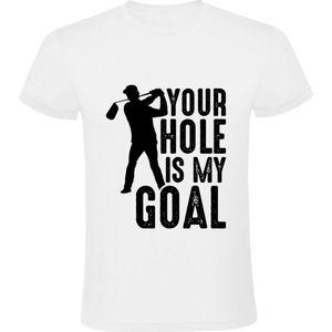 Golf Your Hole is My Goal Heren T-shirt - sport - golf club - grappig