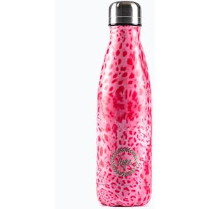Pink Spots - Drinkfles - RVS drinkfles - waterfles - RVS waterfles