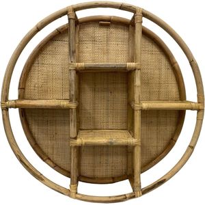 Wandrek Rond - Rotan Wandrek - Bruin - Ø80cm