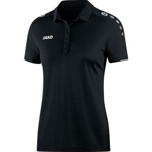 Jako Polo Classico Dames Zwart-Wit Maat 44