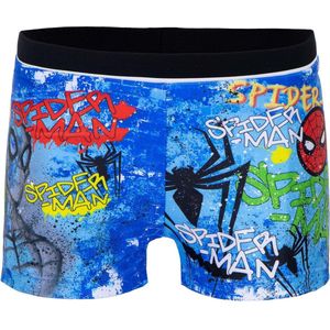 Spider-Man Jongens Zwembroek - Paint - Blauw - Maat 3 jaar (98 cm)