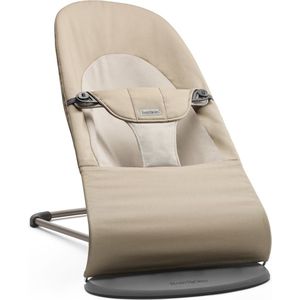 BabyBjörn Wipstoel Balance Soft - Geweven - Khaki-Beige - Ergonomisch - Verstelbaar - Inklapbaar