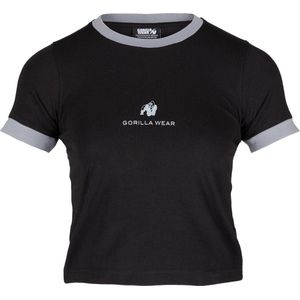 Gorilla Wear - New Orleans Cropped T-Shirt - Zwart - L