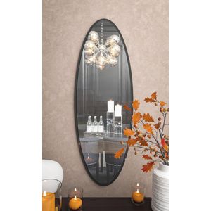Mano Collection - Toronto - Zwart 150x50 cm Spiegel over de hele lengte - Moderne wandspiegel voor de woonkamer - Toiletspiegel - badkamerspiegel - make-upspiegel