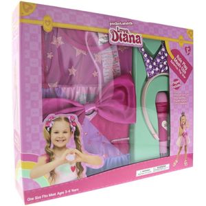 Goliath Pocket - Watch Love Diana Verkleedset - Met Microfoon en Glitters - Voor meisjes - Geschikt voor kinderen tussen de 3 en 6 jaar - Barbie - School - Rituals