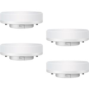 Set van 4 GX53 7W 3000K LED-lampen voor onderkastverlichting - Warm wit daglicht - Flikkervrij en niet dimbaar