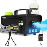 Partyset met Fuzzix F503L Rookmachine - 1L Rookvloeistof en 1x Laser