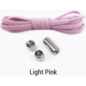 Elastische Veters - (Licht Roze) - Elastische kinder veters - Sport veters - Elastische schoenveters