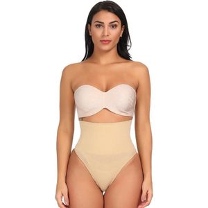 Jumada's shaper - Correctie ondergoed - Nude - Shape wear - Afslank - Naadloos - High waist - Maat M