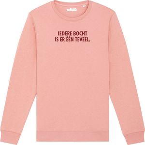 Wintersport sweater canyon pink S - Iedere bocht is er één teveel - soBAD. | Foute apres ski outfit | kleding | verkleedkleren | wintersporttruien | wintersport dames en heren