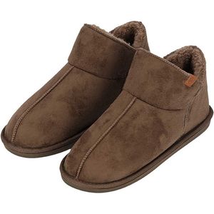 Morethansocks - Hoge sloffen heren - Suede - Pantoffels heren - Warme sloffen