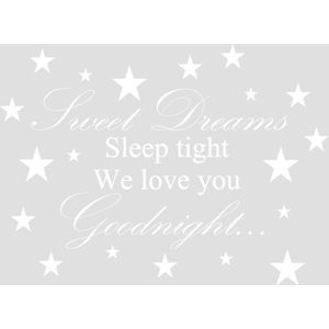 Tekst sticker Sweet Dreams - Slaapkamer