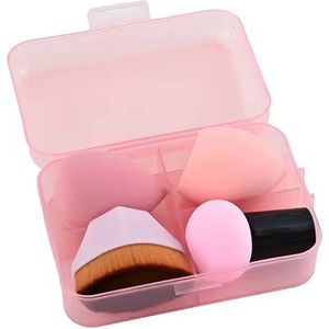Set van 4 stuks professionele Make-Up foundation cosmetische puff set voor droog en nat gebruik, bruikbare kussensponzen, magische schoonheidskwasten voor make-up