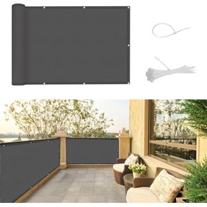 Goodivery ® Decoratieve en Functionele Balkon Privacy Scherm, Weerbestendige Bescherming met UV-filter en Kabelbinders