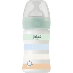 Chicco zuigfles Siliconen Well Being 150ml groen