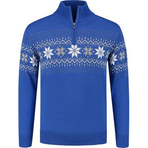 John Brilliant, Noorse Heren Pullover Merino, Blauw