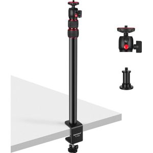 Neewer® - Uitschuifbare Camera Bureauhouder met Balhoofd - Verstelbare Tafel Lichtstatief 17""-40"" met 1/4"" Schroef en C Klem voor DSLR Camera, Ringlicht, Livestream, Vlog - Maximale Belasting: 3kg, TL283