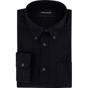 Lyle & Scott casual overhemd donkerblauw