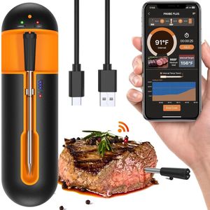 Lexium Vleesthermometer draadloos - Vleesthermometer bluetooth - Vleesthermometer digitaal - Digitale BBQ Thermometer Draadloos - Keukenthermometer