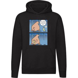 Dieren grappig Heren T-shirt - konijn - beer - poep - unisex - trui