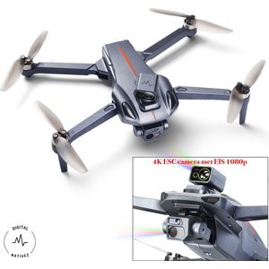 Digital Nativez GPS Drone PRO K911 zwart met 4K dual camera | incl. obstakel ontwijking | Geschikt voor Iphone en Android | Voor kinderen 14+ en volwassenen - Inclusief handtas, brushless motoren en gratis tutorials